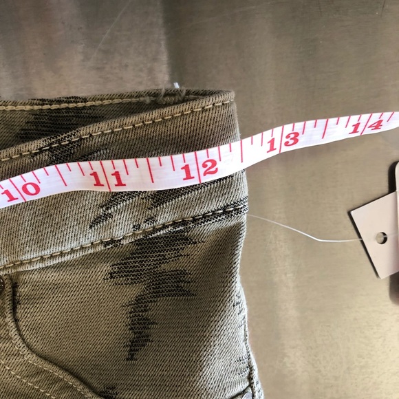 Free People Green Long & Lean High Waist Size 24 - Picture 5 of 9